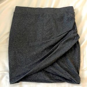 Side ruched mini skirt